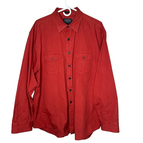 Pendleton Forester Red Button Down Shirt XL - Picture 3 of 6